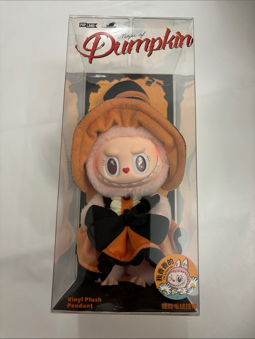 Popmart POP LAND Magic of Pumpkin Mokoko Plush Pendant
